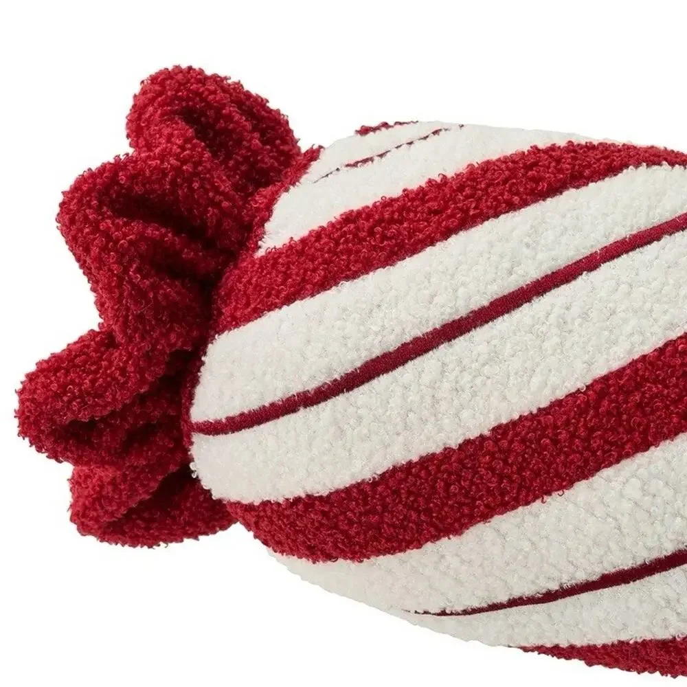 NWT My Texas House Candy Cane Christmas Pillow 18x6 Plush Holiday Decor